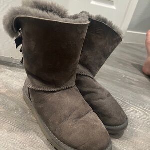 Women's gray Ugg Boots